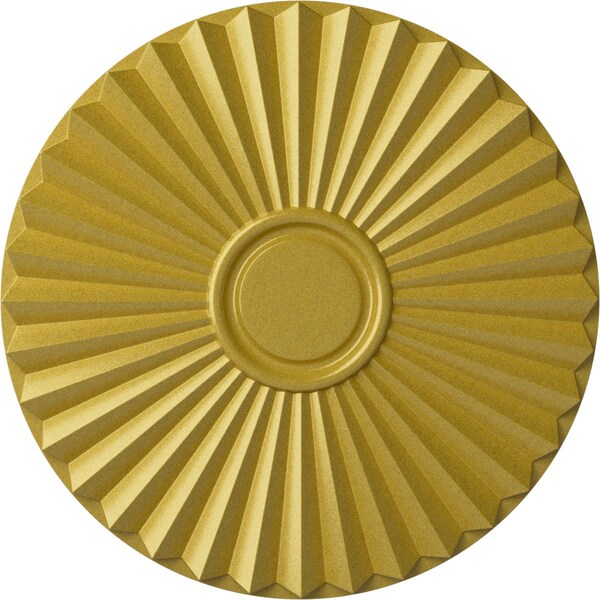Ekena Millwork Shakuras Ceiling Medallion (For Canopies up to 5"), Hand-Painted Rich Gold, 19 3/4"OD x 1 3/8"P CM20SHRGS - main